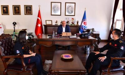 Başkan Zorluoğlu İtfaiye Personelini Ağırladı