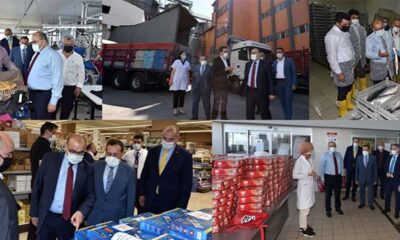 Vali Ustaoğlu ve Başkan Hacısalihoğlu firmaları ziyaret etti