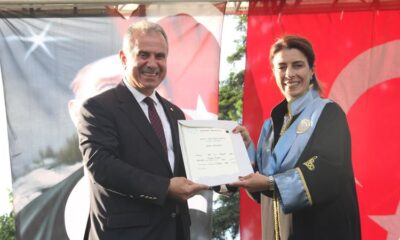 İlk mezunlardan başkanımız 40 yıl sonra diplomasını aldı