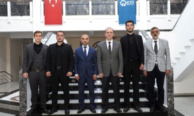 Ülkü Ocakları  Başkanı, KTÜ Rektörünü Ziyaret Etti