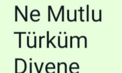 Ne Mutlu Türküm Diyene