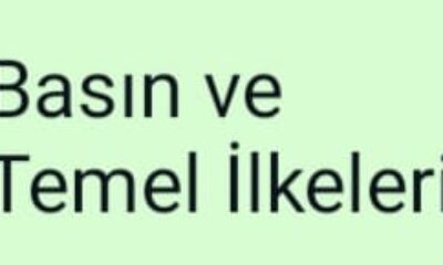 BASIN VE TEMEL İLKELERİ