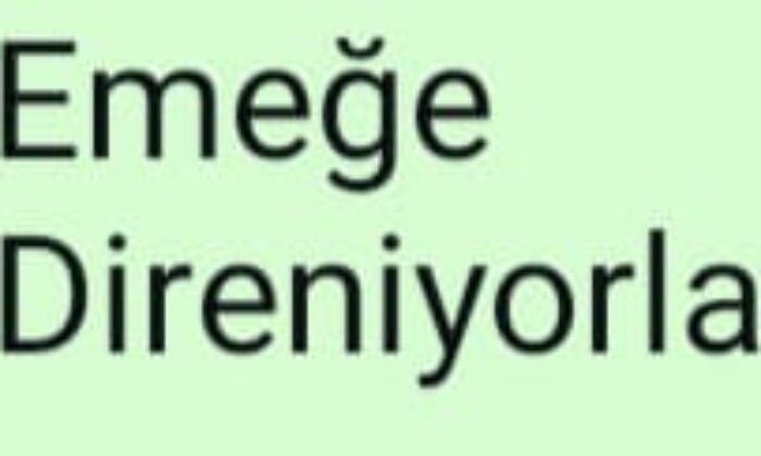 EMEĞE DİRENİYORLAR