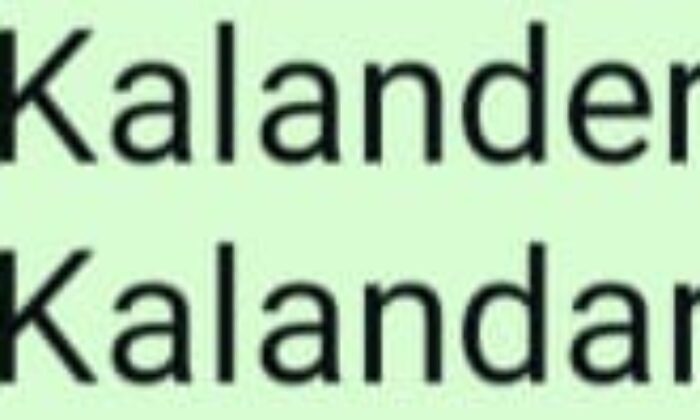 KALANDER / KALANDAR