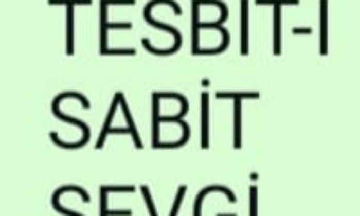 TESBİT-İ SABİT SEVGİ